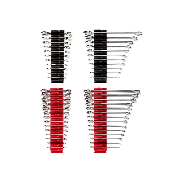 50pc Stubby/Standard Length Combination Wrench Set w/ Modular Organizer (1/4 - 3/4 in, 6 - 19 mm)